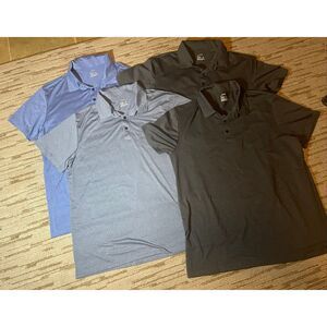 TELALEO Quick Dry Polo Shirt Sz L Lot of 4 Stretch Tennis Golf Outdoor Lightweig